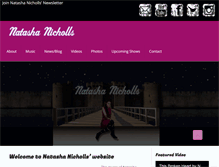 Tablet Screenshot of natashanichollsmusic.com